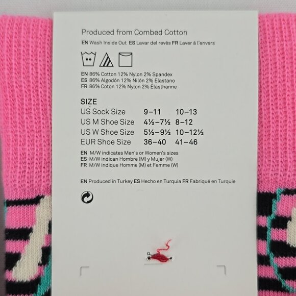 Happy Socks x Rolling Stones Men's 3 Pairs Combed Cotton Blend Socks Sz 8-12 - Picture 12 of 14
